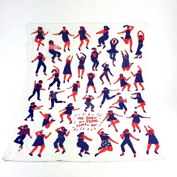 Blue Q Kitchen Towel "ME WHEN MY SONG COMES ON" Dancing Women CUTE! - Picture 3 of 5